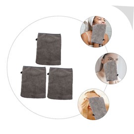 WOONEKY 3pcs Microfiber Face Cloths Face Scrubber for Acne Makeup Cleanser Towel