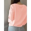 Poetsky Loose Knit Pullover Sweater Waffle Clothing Women Casual Long