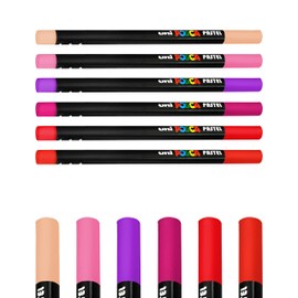 Posca Uni-Ball Professional Wax Colouring Pastels - KPA-100 - Blossom Set of 6