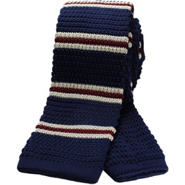 Best Item T01-40 Men's Narrow Tie Slim Tie Slim Solid Color Knit Border Tie, T10_Border