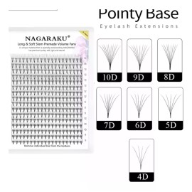 Nagaraku Abanicos Prearmados Volumen Blister Grande Mix