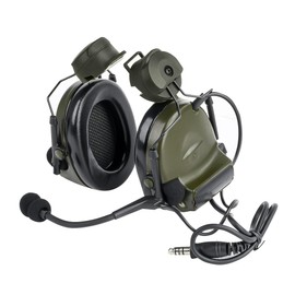 GLECTICAL Comta II Tactical Airsoft Shooting Hunting Wargame headset with mic,Without Noise Cancellation Function,Sponge ear pads Tactical Headset with ARC Rail Adapter