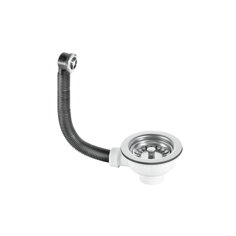 McAlpine BWSTOFSS 1�" Basket Strainer Waste and Overflow, Chrome