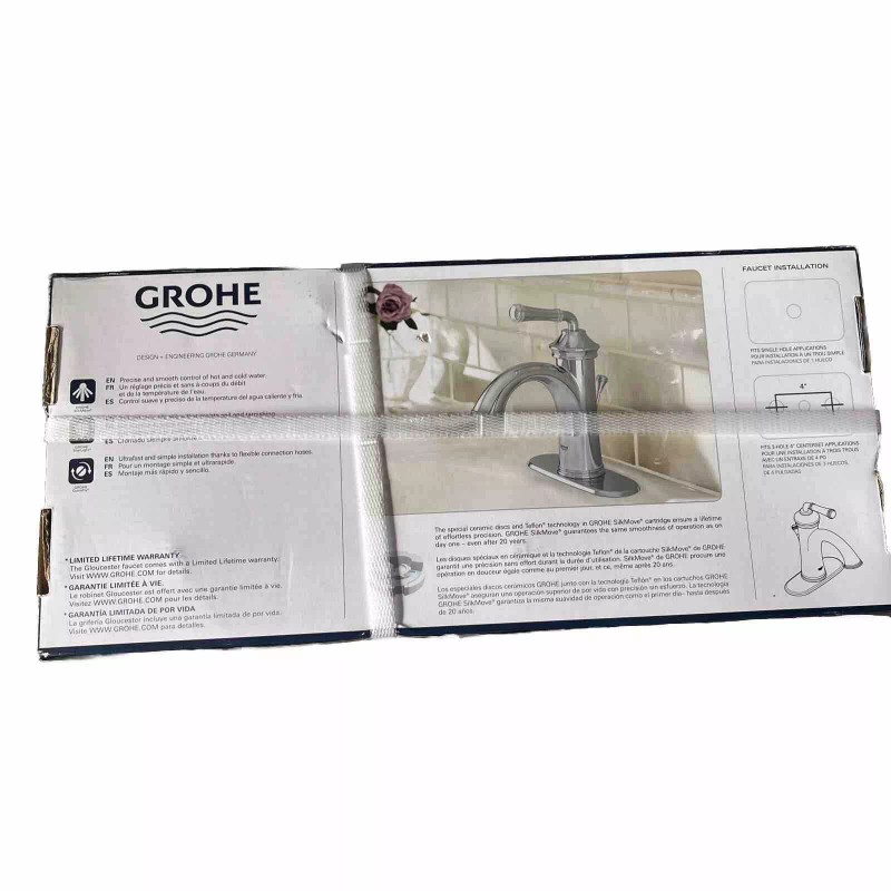 Grohe Glouchester Single Hole Single Handle Bathroom Faucet in Chrome