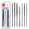Excel Blades Mini Needle File Set – Hardened Alloy Steel,