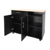 ILWorkTLs Rolling Kitchen Island Cart with Storage Drawer and Doors,Kitchen