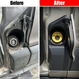 Jaronx Compatible with Ford Transit Fuel Door Assembly 2015-2024, Fuel Housing Hinge Filler Door Kit with Gas Cap Cover for Transit-150/250/350/350HD, CK4Z-5427936-A