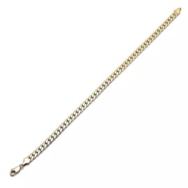 Blingworld Women's 14K Gold Filled Thick 8mm Miami Cuban Design Anklet 10 inches Extra Long