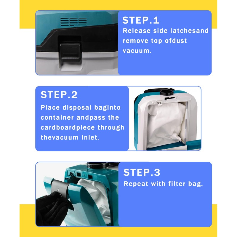 6Pcs W107418353 Vacuum Filter Bags VC4210L & VC4210M