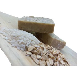 Jabón Artesanál De Arroz Y Avena + Vitamina E Y Colágeno.
