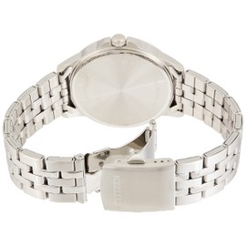 Citizen Reloj analógico de cuarzo para hombre 32001463, Negro/Plateado, Una talla, Correa