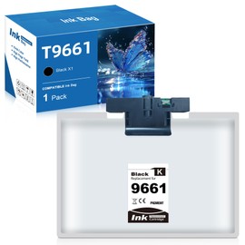 Yongairuink T9661 Black 40000 Pages Compatible with EPN Workforce Pro WF-M5200 Series WF-M5298DW WF-M5299DW WF-M5700 Series WF-M5799DWF WF-M5799RDWF (1 BK)