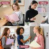 SUNEE 1 Inch Binders 3 Ring 6 Pack, Clear View