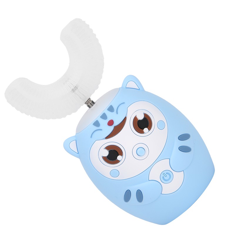 U Shaped Automatic Toothbrush Cartoon Ultrasonic Toothbrush Oral Cleaning Brush