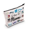 TGBJE Miami Souvenirs Makeup Bag Florida Beach Vacation Gifts A