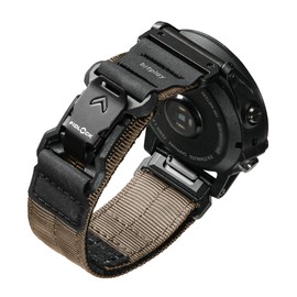 biyplay-GARMIN band Quickfit 26mm Fidlock Magnetic Buckle for Forerunner Descent Quatix fenix epix Pro D2 Series-Sand