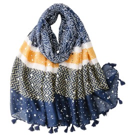 FAIRYGATE Tassel Scarf Shawls and Wraps for Women Ladies Scarves Lightweight Soft Shawl Stoles Fashion Scarfs Shawl for Party Wedding Daily Wear Shawl Shawls for Weddings 72024