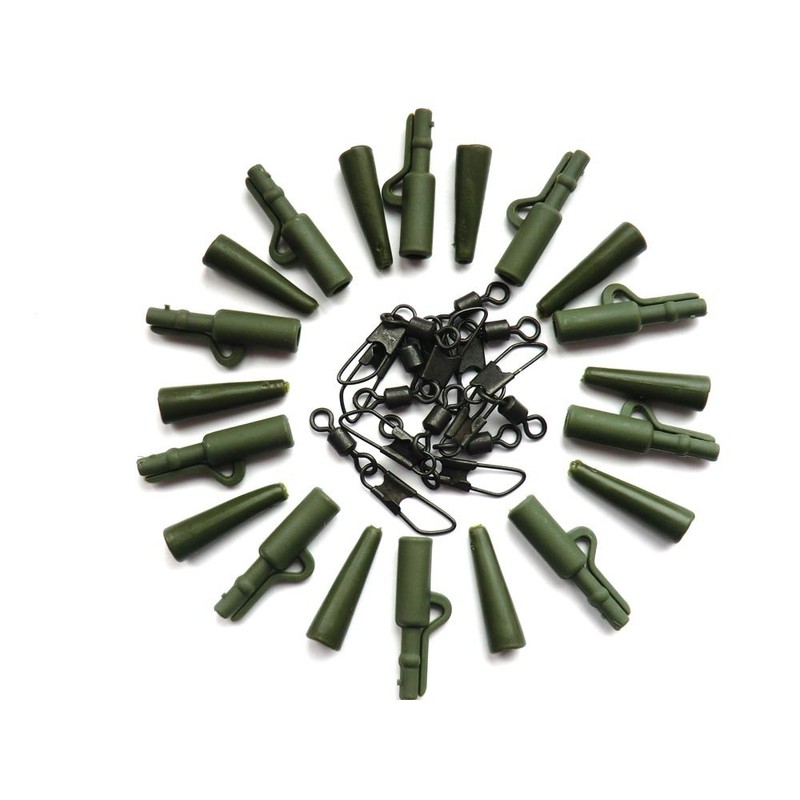 Phoxinus 30 pc Carp Fishing Lead Clip System in Weed