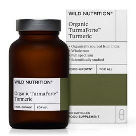 Wild Nutrition ​​Food-Grown Turmaforte Turmeric Capsules | Full Spectrum Turmeric | Ethically Sourced | Anti Inflammatory, Antioxidant, and Immune Support | 60 Capsules