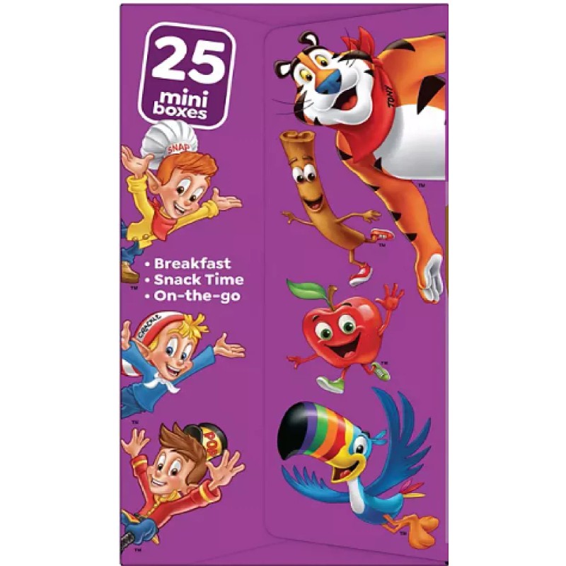 Kellogg's Assorted Cereal Variety Pack, 25 pk.