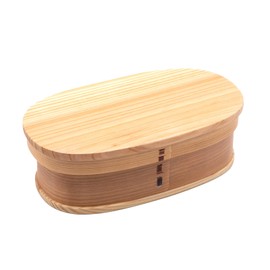 Wakayama Wappa Bento Box Store A-7-273066 Wakayama Wappa Bento Box Store, Wood, Cedar Wood, 7.1 x 3.9 inches (18 x 10 cm), Single Tier, Natural