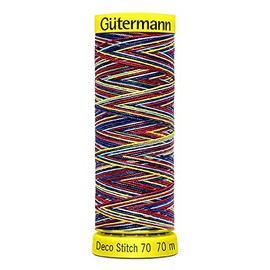 702160-9831-1 Gutermann Deco Stitch Thread 70m Reel x 1, Varigated Muliticoloured