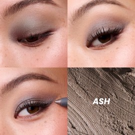 Wonderskin IYKYK Eyeshadow Stick - Longwear Eye Shadow Sticks, Budge-Proof and Waterproof Shimmer Eyeshadow Stick with Built-in Sharpener (Ash)