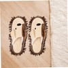 COLLBATH 1 Pair Practical Detachable Mop Slippers Chenille Floor Cleaning