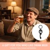 Pliwcas Papa Beer Bottle Opener Keychain for Men Multi Tool