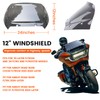 Xitqiooo Compatible with 2023 2024 Road Glide Windshield 12" Windscreen