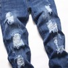 Boy's Stretch Comfy Ripped Jeans Skinny Stylish Distressed Washed Denim