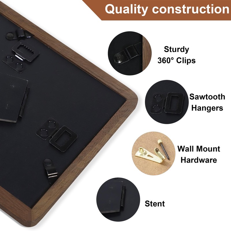 ccdcc 6x8 Picture Frame Set of 2, Solid Wood Frames