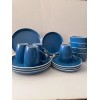 melangie Melange Stoneware 16 Piece Dinnerware Set Moderno Blue 4