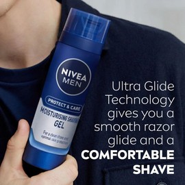 Nivea Men Original Moisturizing Skin Guard Shaving Gel, 7 oz Bottle Pack of 4