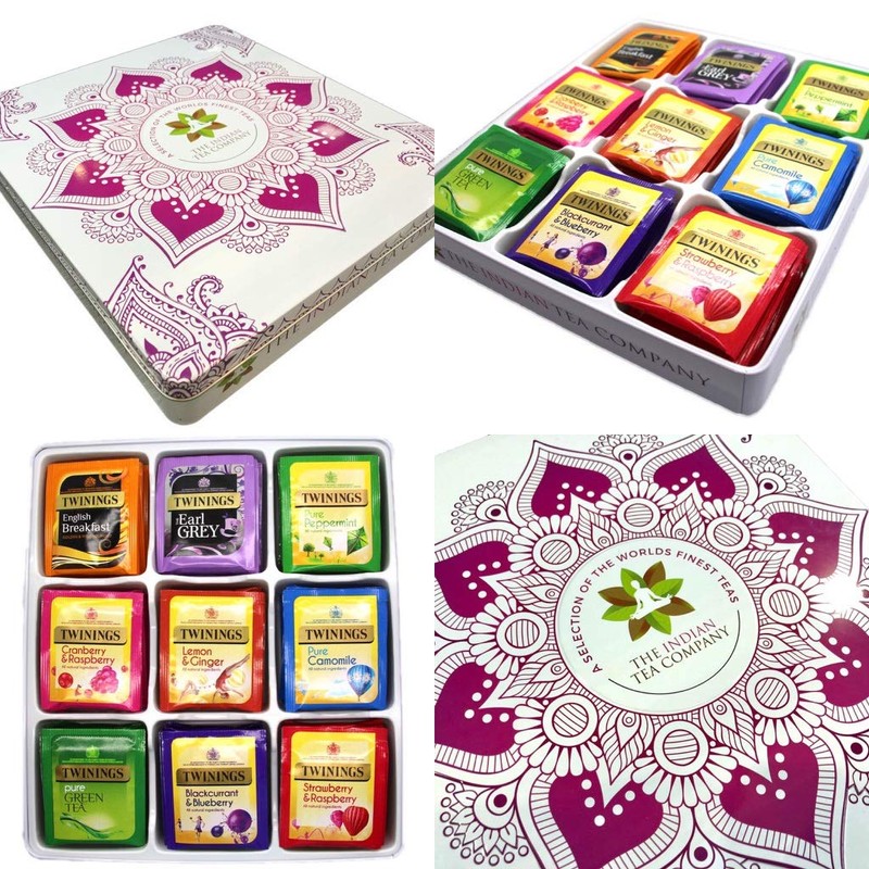 Indianteacompany ITC Luxury Exclusive Designer Embossed Gift Tin with 72