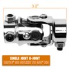Universal Stainless Steel Steering Shaft Single U Joint | 13/16"
