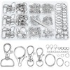 BESARME 460PCS Keychain Making Kit, Key Chain Clips with Key