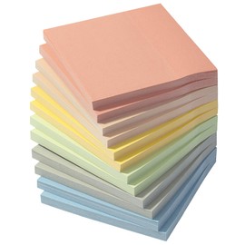 Mr. Pen- Sticky Notes, 3”x3”, 12 Pads, 600 Sheets, Colorful Sticky Notes 3x3, Pastel Picnic
