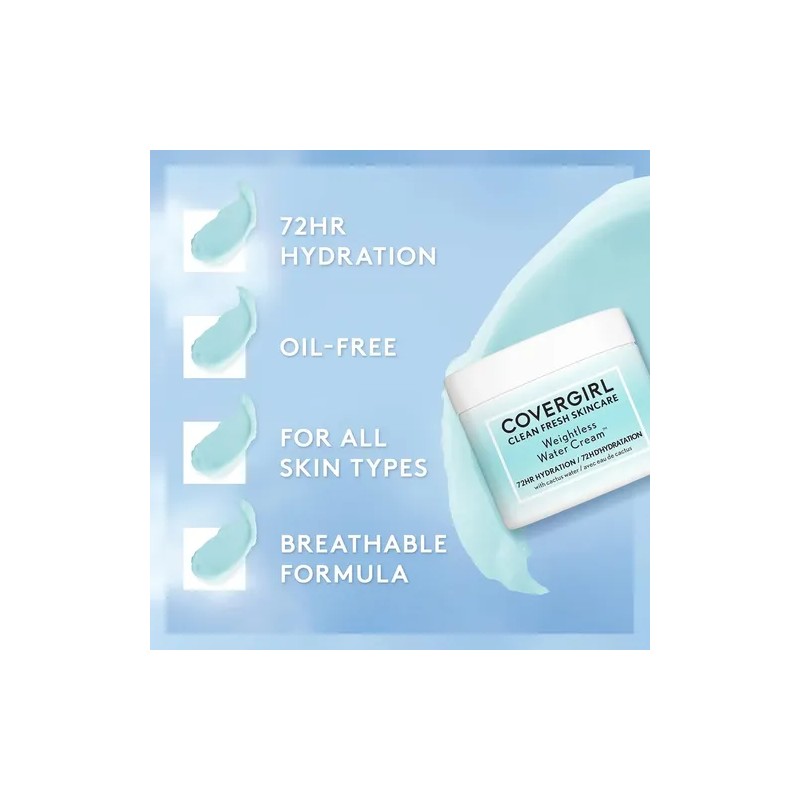 Covergirl Clean Fresh Skincare Crema De Agua Sin Peso, 2.0