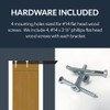 Iron Supports Hidden Flat Countertop Bracket - Heavy Duty Straight