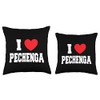 I Love Pechenga Throw Pillow