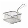 Genware NEV-SVB10 Serving Fry Basket, Square, 9.5 cm x 9.5