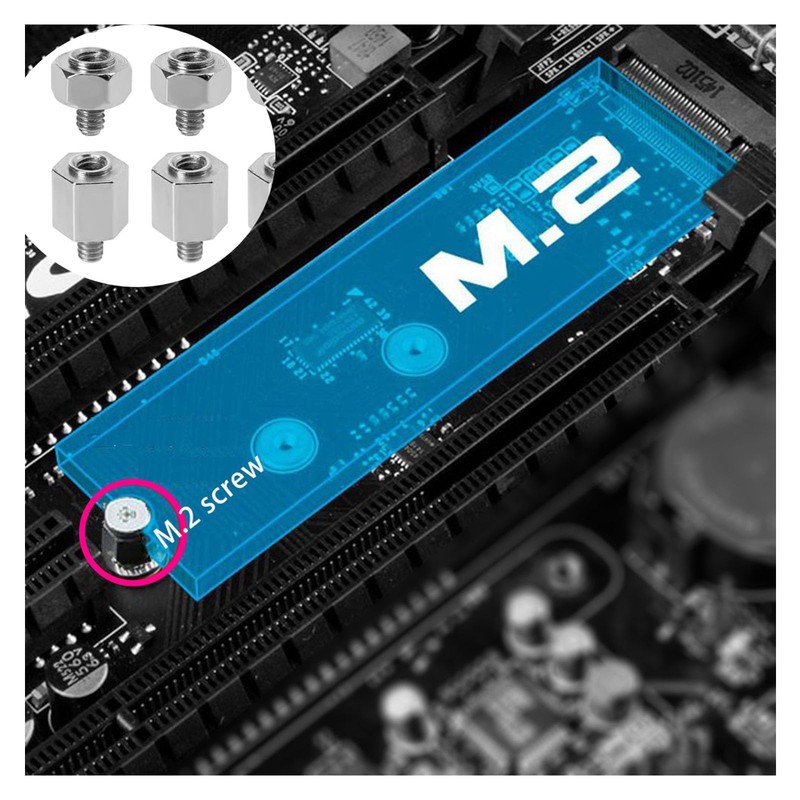 M.2 NVMe SSD Mounting Screws Set, Mounting Kit with Screwdriver