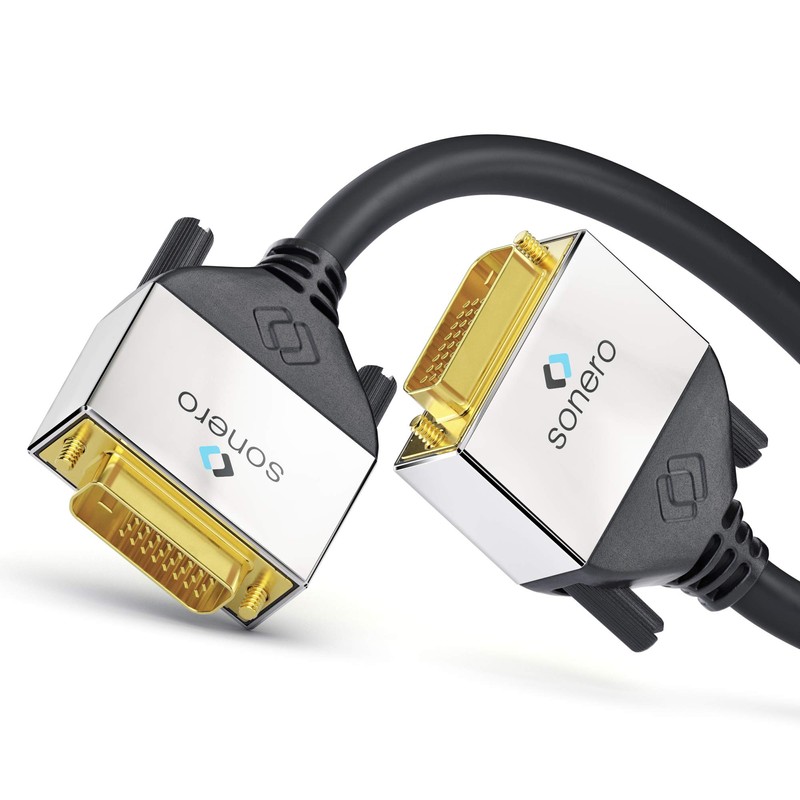 Sonero Premium DVI Cable 7.5m Dual Link Male to Male