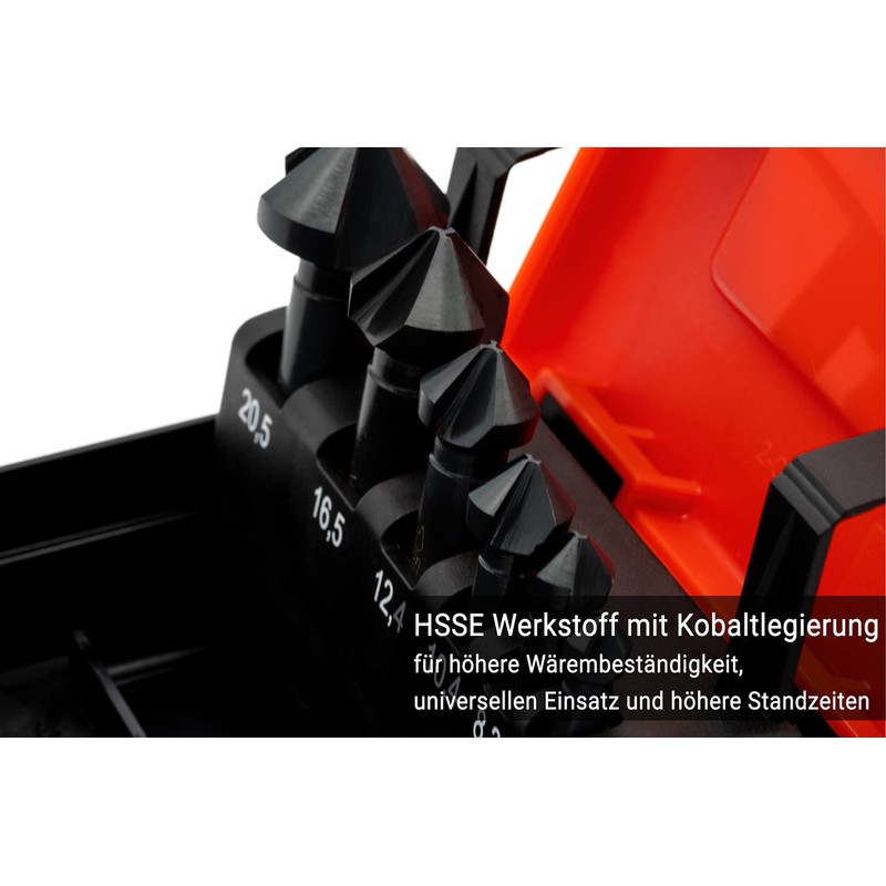 BAER HSSE-VAP 90° Countersink Set 6.3 - 20.5 mm -