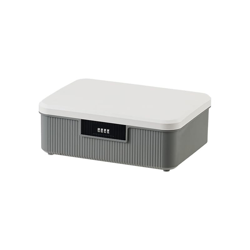 AnRui 4.2 Gallon Lockable Storage Container Bin, Portable Plastic Safe