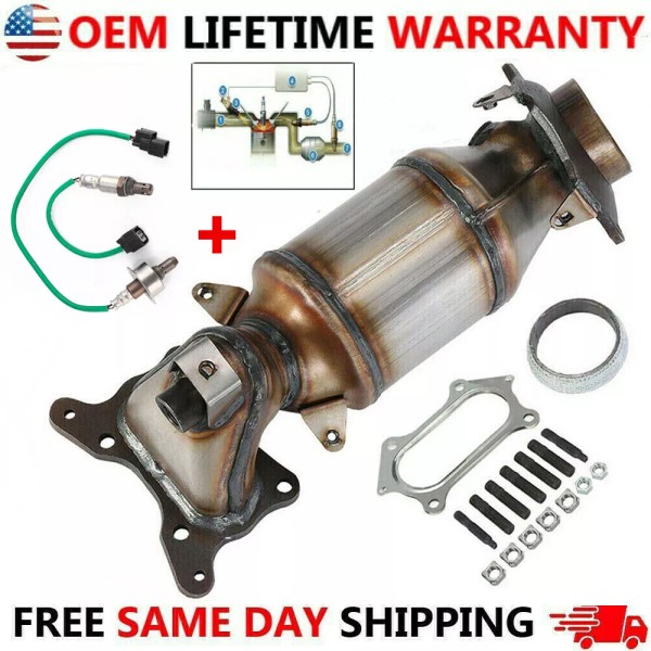 Geartronics Catalytic Converter w/O2 Sensors For 2008-2012 Honda Accord 2.4L