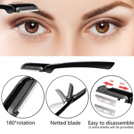 Smilcloud 11 Piece Eyebrow Set Eyebrow Razor Eyebrow Scissors Eyebrow Tweezers Eyebrow Comb Eyebrow Brush for Women and Men