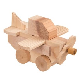Heiwa Kogyo MOCCO Wooden Craft Kit for Airplanes, Wooden Toys, Crafts, Glue, Ages 6+