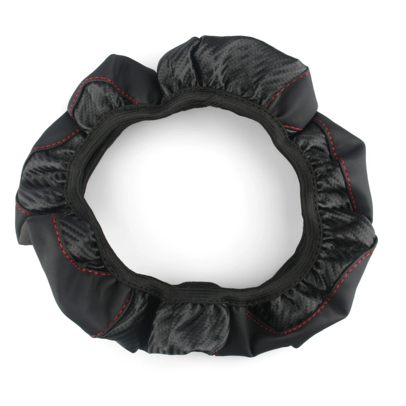 DONWELL Chevy Steering Wheel Cover- Carbon Fiber Leather Anti-Slip Grip